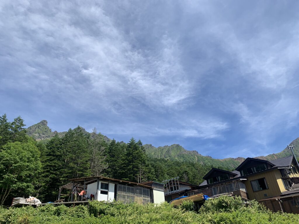 八ヶ岳・赤岳鉱泉からのビュー